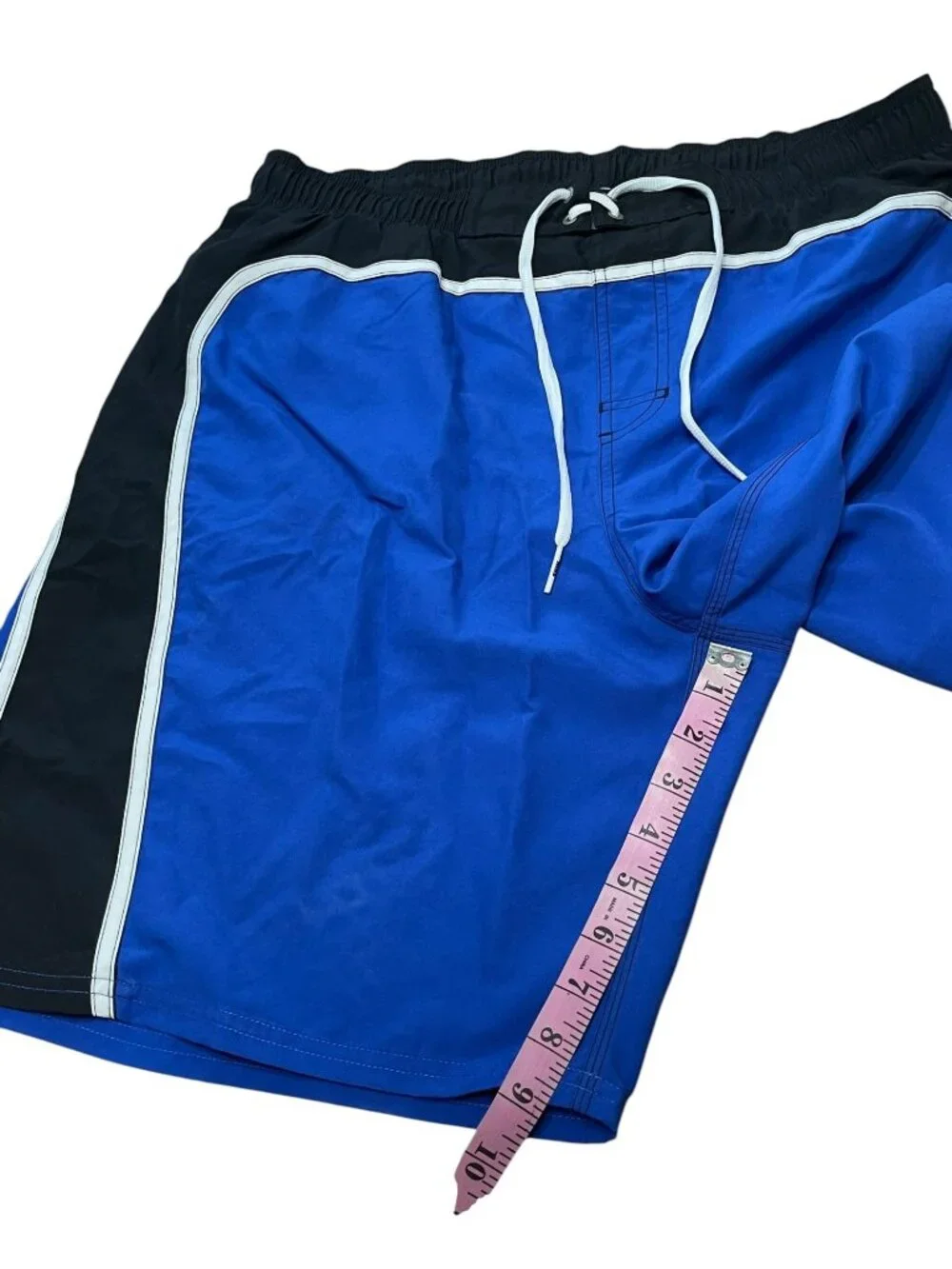 Nike Men's Blue & Black Swim Shorts W/ Inner Liner Size 36